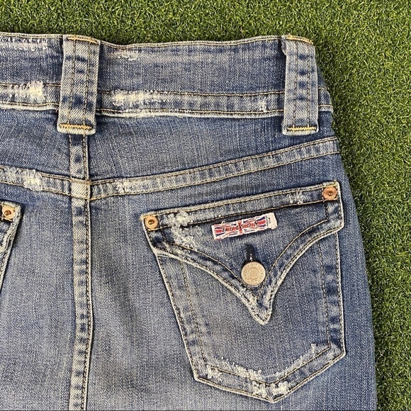 Hudson Jeans Denim Blue Pencil Skirt Front Split - Picture 7 of 12